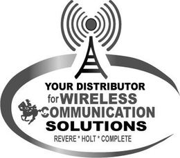 YOUR DISTRIBUTOR FOR WIRELESS COMMUNICATION SOLUTIONS REVERE * HOLT * COMPLETE trademark