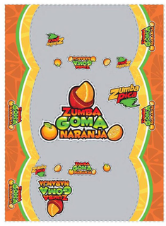 ZUMBA GOMA NARANJA ZUMBA PICA trademark