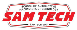 SAM TECH SCHOOL OF AUTOMOTIVE MACHINISTS & TECHNOLOGY SAMTECH.EDU trademark