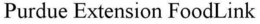 PURDUE EXTENSION FOODLINK trademark