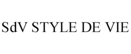 SDV STYLE DE VIE trademark