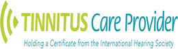 TINNITUS CARE PROVIDER HOLDING A CERTIFICATE FROM THE INTERNATIONAL HEARING SOCIETY trademark
