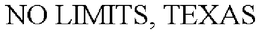 NO LIMITS, TEXAS trademark