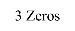 3 ZEROS trademark