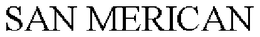 SAN MERICAN trademark