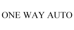 ONE WAY AUTO trademark