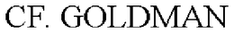CF. GOLDMAN trademark