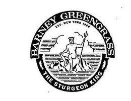 BARNEY GREENGRASS THE STURGEON KING EST. NEW YORK 1908 trademark