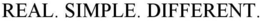 REAL. SIMPLE. DIFFERENT. trademark