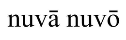 NUVA NUVO trademark