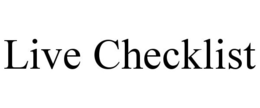 LIVE CHECKLIST trademark