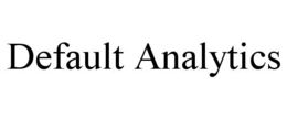 DEFAULT ANALYTICS trademark