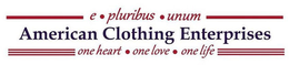AMERICAN CLOTHING ENTERPRISES, ONE HEART · ONE LOVE · ONE LIFE , E · PLURIBUS · UNUM trademark