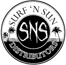SURF 'N SUN DISTRIBUTORS SNS trademark