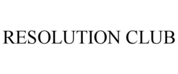 RESOLUTION CLUB trademark