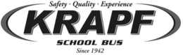 KRAPF SCHOOL BUS SAFETY QUALITY EXPERIENCE SINCE 1942 trademark
