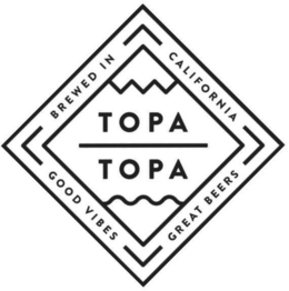 TOPA TOPA BREWED IN CALIFORNIA GOOD VIBES GREAT BEERS trademark