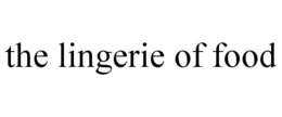 THE LINGERIE OF FOOD trademark
