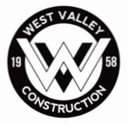 WV WEST VALLEY CONSTRUCTION 1958 trademark