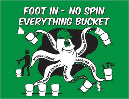 FOOT IN - NO SPIN EVERYTHING BUCKET trademark