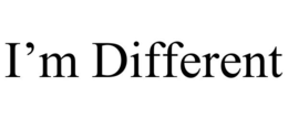 I'M DIFFERENT trademark