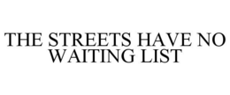 THE STREETS HAVE NO WAITING LIST trademark