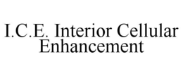 I.C.E. INTERIOR CELLULAR ENHANCEMENT trademark