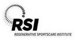 RSI REGENERATIVE SPORTSCARE INSTITUTE trademark