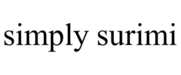 SIMPLY SURIMI trademark