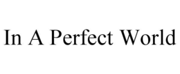 IN A PERFECT WORLD trademark
