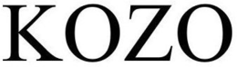 KOZO trademark