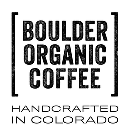 BOULDER ORGANIC COFFEE HANDCRAFTED IN COLORADO trademark