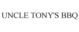 UNCLE TONY'S BBQ trademark