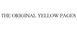 THE ORIGINAL YELLOW PAGES trademark