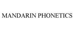 MANDARIN PHONETICS trademark