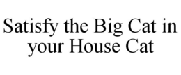 SATISFY THE BIG CAT IN YOUR HOUSE CAT trademark