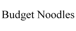 BUDGET NOODLES trademark
