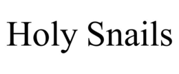 HOLY SNAILS trademark