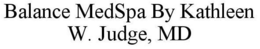 BALANCE MEDSPA BY KATHLEEN W. JUDGE, MD trademark