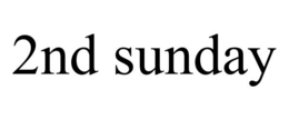2ND SUNDAY trademark