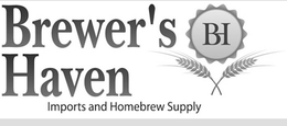 BREWER'S HAVEN IMPORTS AND HOMEBREW SUPPLY BH trademark