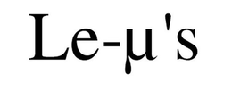 LE-µ'S trademark