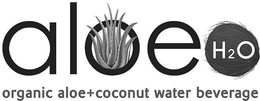 ALOE H2O ORGANIC ALOE + COCONUT WATER BEVERAGE trademark