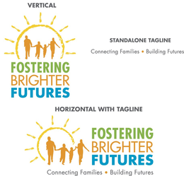 VERTICAL FOSTERING BRIGHTER FUTURES CONNECTING FAMILIES BUILDING FUTURES STANDALONE TAGLINE trademark