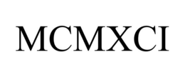 MCMXCI trademark