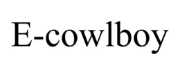 E-COWLBOY trademark