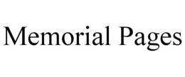 MEMORIAL PAGES trademark