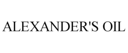 ALEXANDER'S OIL trademark