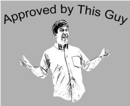 APPROVED BY THIS GUY trademark