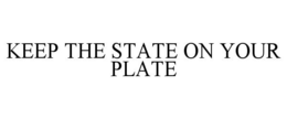 KEEP THE STATE ON YOUR PLATE trademark